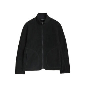 J LINDEBERG Minimalist Black Bomber Jacket With Fitted Collar
